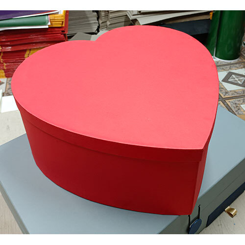 Heart Shape Box - Paper, Standard Size | Blue Color, Glossy Lamination Finish, Ideal For Gift Giving With Warranty