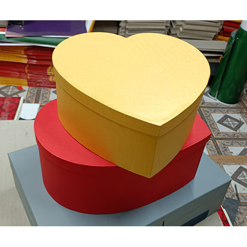 Heart Shape Box - Paper, Standard Size | Blue Color, Glossy Lamination Finish, Ideal For Gift Giving With Warranty