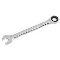Ratchet Combination Wrench - Stainless Steel, Standard Size, Silver Color | 1-year Warranty, Durable Steel Handle For Industrial Use