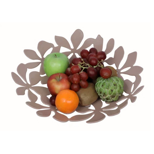 Plastic Fruit Basket - Color: Brown