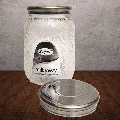 2000 Ml Plastic Kitchen Storage Jar - Color: Transparent