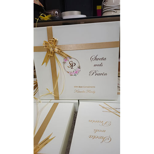 Wedding Invitation - Paper Material, Standard Size, Rectangular Shape, Elegant Blue Color | Warranty Included, Ideal For Various Ceremony Styles