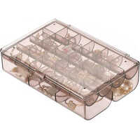 Acrylic Jewellery Box - Durable Acrylic Material, Available In Various Sizes, Classic Brown Color, Standard Rectangular Design