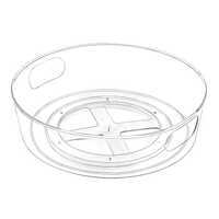 360 Degree Rotating Tray - High-quality Smooth Plastic, Various Sizes, Transparent Color | Perfect For Kitchen, Bathroom & Office Organization