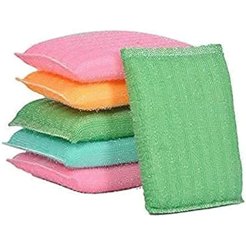 Kitchen Cleaning Scrubber Pads - Color: Multi