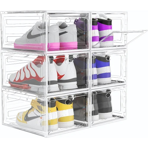 Transparent Shoe Organizer Box - Application: Storage