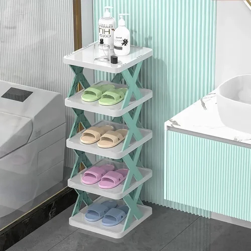 5 Layered Portable Folding Shoe Rack - Application: Home