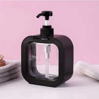 Plastic Liquid Soap Dispenser - Plastic, Different Sizes, Glossy Black | Rectangular Design For Bathrooms & Kitchens, Stylish And Durable