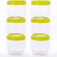 Plastic Storage Condiment Box - Durable White Plastic, 150 Milliliter Capacity, Round Shape, Multi-size Options For Kitchen Organization