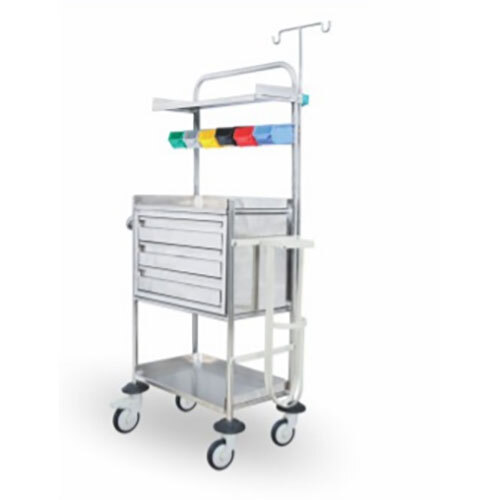 Stainless Steel Emergency Crash Cart
