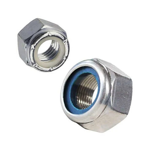 Hex Nylock Nut - Color: Silver