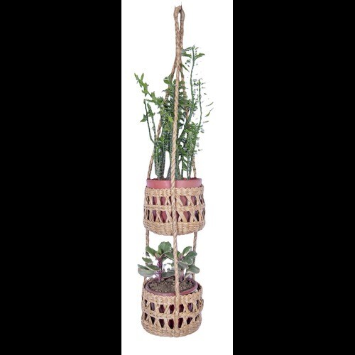 WATER HYACINTH ECO FRIENDLY HANDCRAFTED DESIGNER TWO STAGE PLANTER