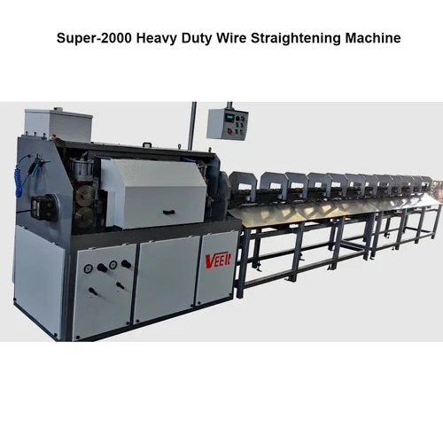 Super-2000 Heavy Duty Wire Straightening Machine - Color: White