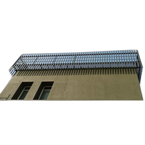 18Mm Upvc Horizontal Parapet Fins - Color: Silver