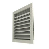 10inch Upvc Louver Window - Upvc Material, 10 Inch Size, Sleek White Color | Ventilation, Wall Mount Installation For Light Control And Privacy