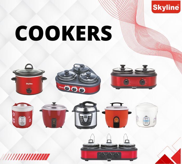 Skyline 1.8l Drum Rice Cooker With Double Pot - Capacity: 8 Ltr