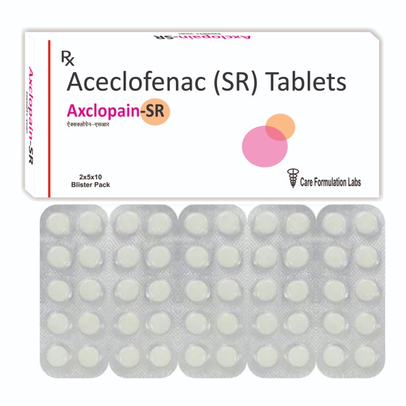 Sustained Release tablet contains Aceclofenac I.P 200MG