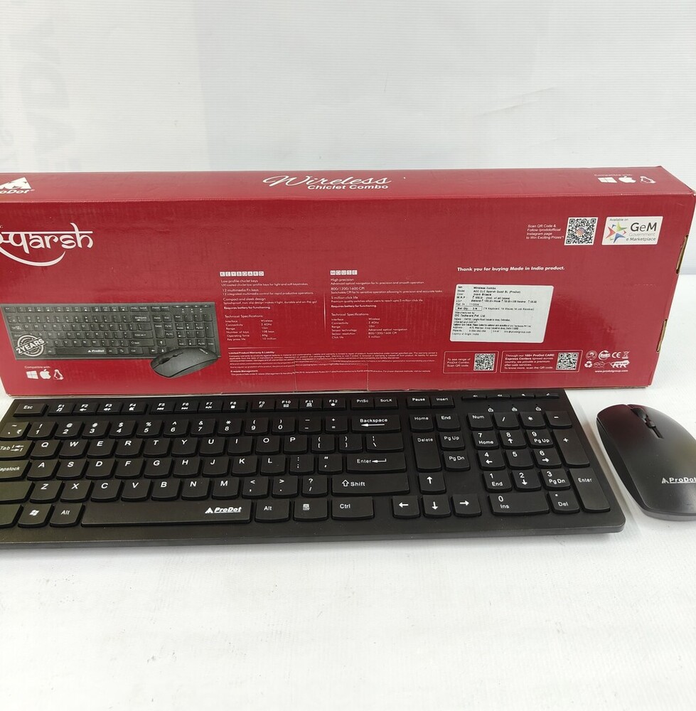 Prodot Sparsh Palm Wireless Keyboard And Mouse