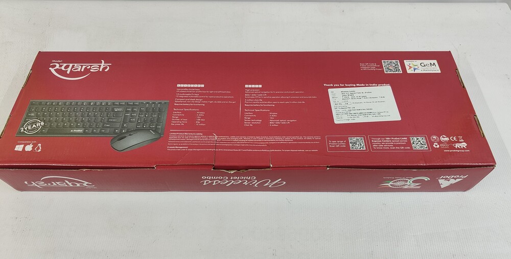 Prodot Sparsh Palm Wireless Keyboard And Mouse