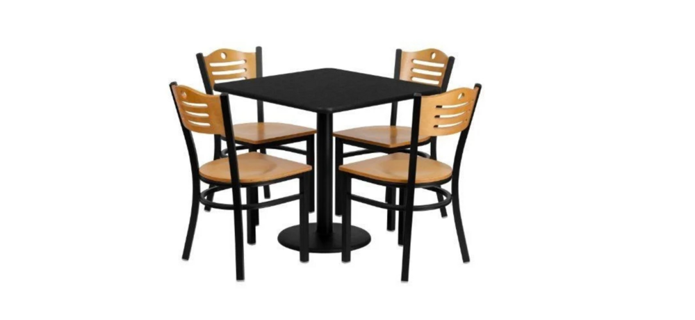Wooden Dining Table Set - Application: Hotel Cafe Bar Restraurent
