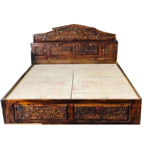 Wooden King Size Bed - Color: Brown