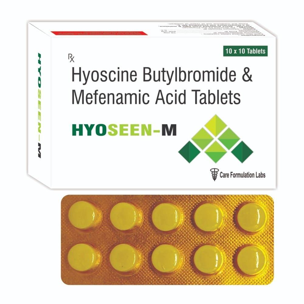 Hyoscine Butylbromide IP 10 mg Mefanamic acid IP 250 mg