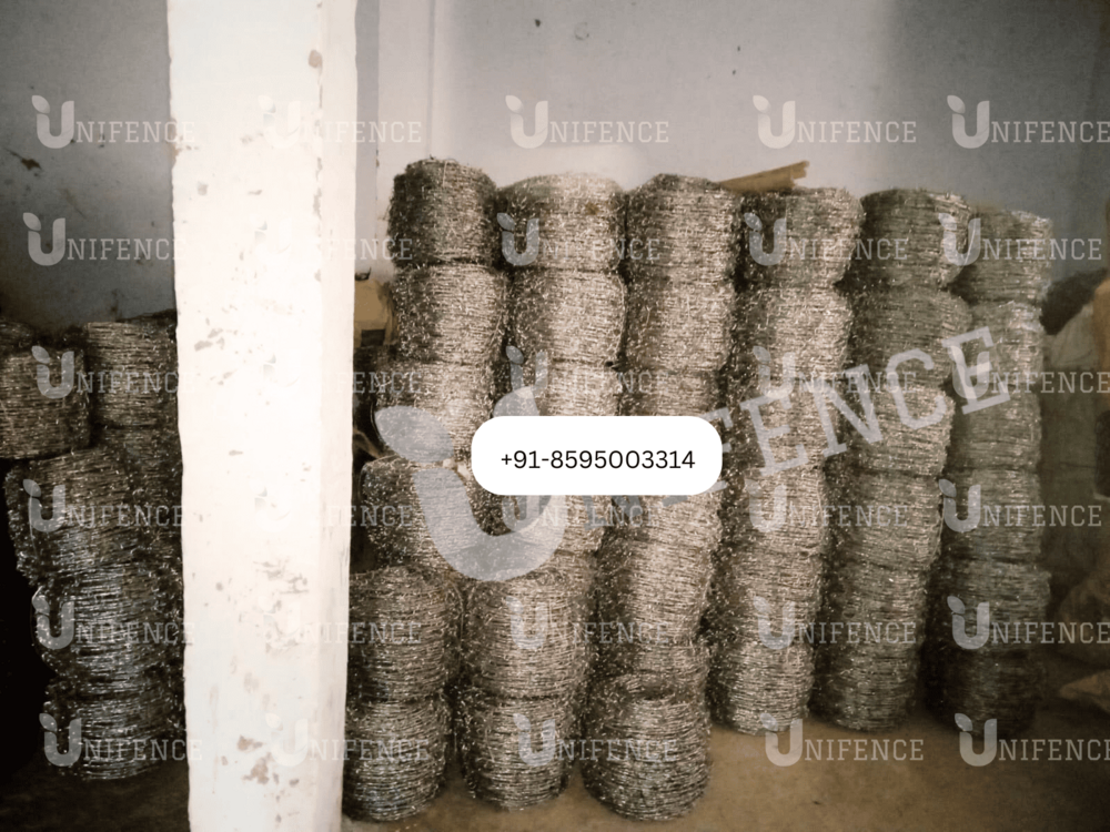 Galvanized Barbed Wire - Galvanized Iron, 12x12, 13x13, 14x14 Swg, Silver | Ideal For Industrial, Agricultural, Home, And Garden Fencing