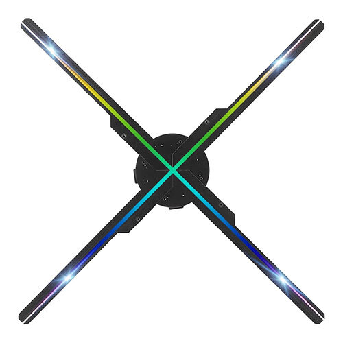 50Cm 4-Blade 3D Holographic Display Fan - Warranty: 1 Year