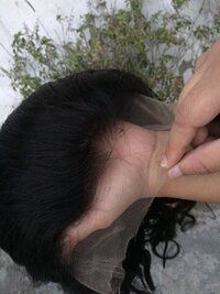 Natural wavy Full Lace wig Transparent lace