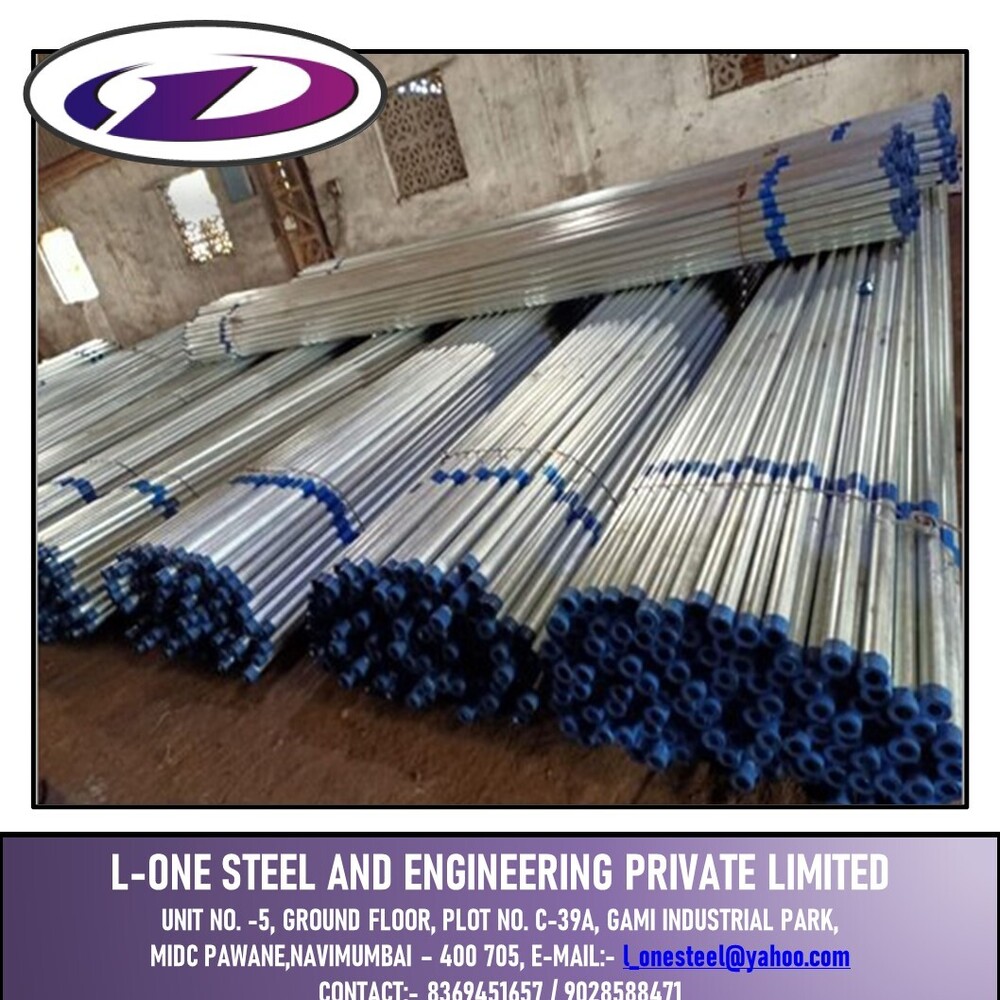Galvanized Steel Pipe - Color: Silver