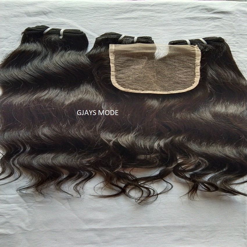 Indian Wavy Closure 4x4
