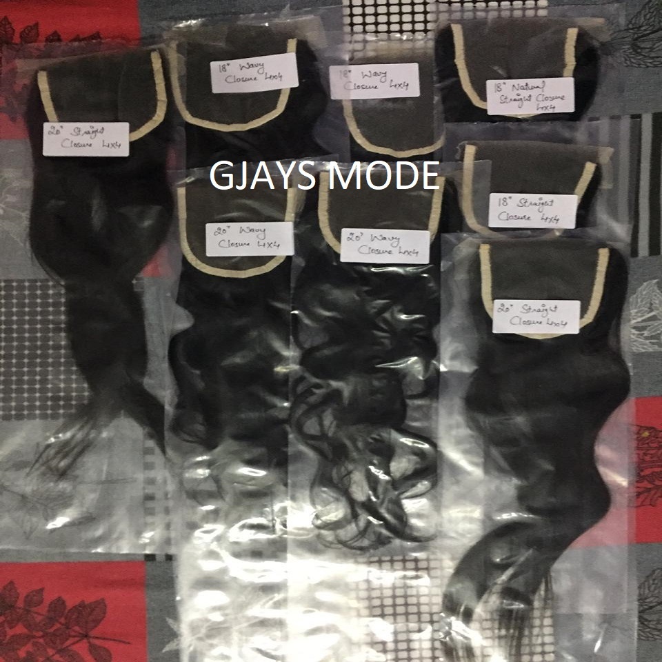 Indian Wavy Closure 4x4