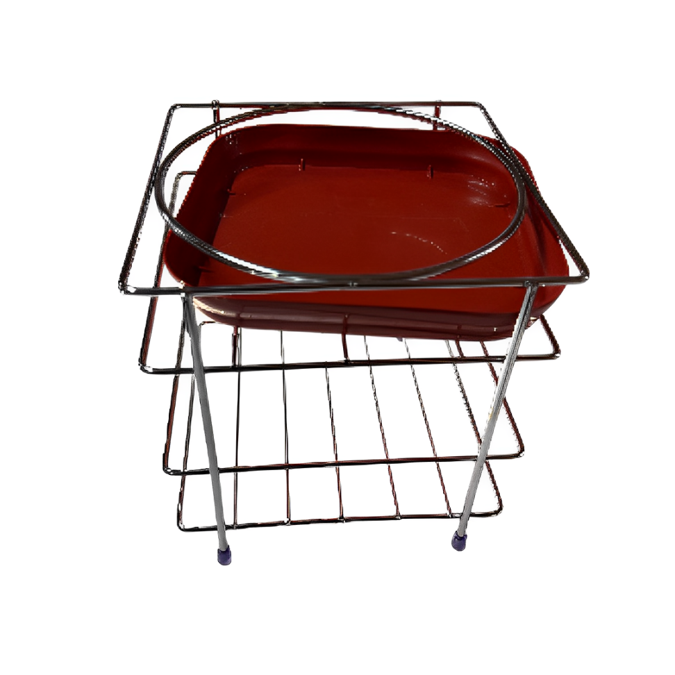 STAINLESS STEEL MATKA STAND WITH TRAY