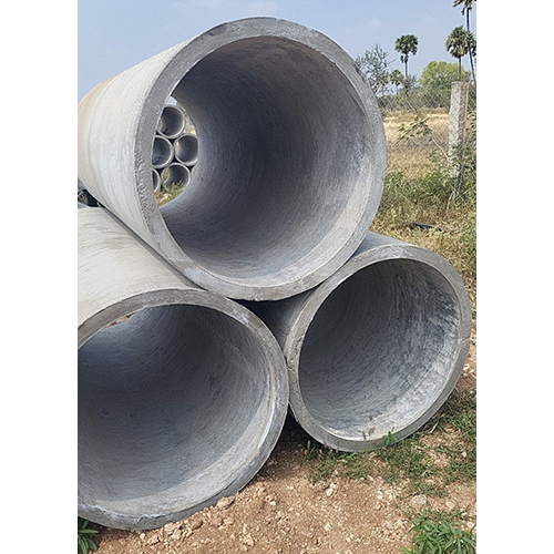 Round Rcc  Cement Pipes - Color: Gray