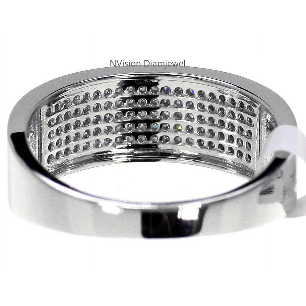 Natural Diamond Endless Radiance Unisex Wedding Ring - Color: Gh