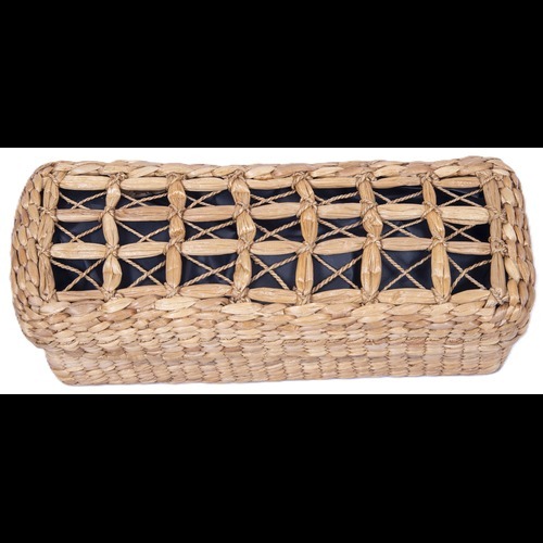 WATER HYACINTH BOX - Wooden, 4"x3.5" Natural Color | Eco-Friendly, Handmade, Artisanal Craftsmanship, Multipurpose Jewelry Storage