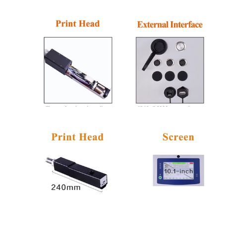 Continuous Batch Coding Printer For Cable And Wire - Black Print Speed: Up To 384m/min Mm/m