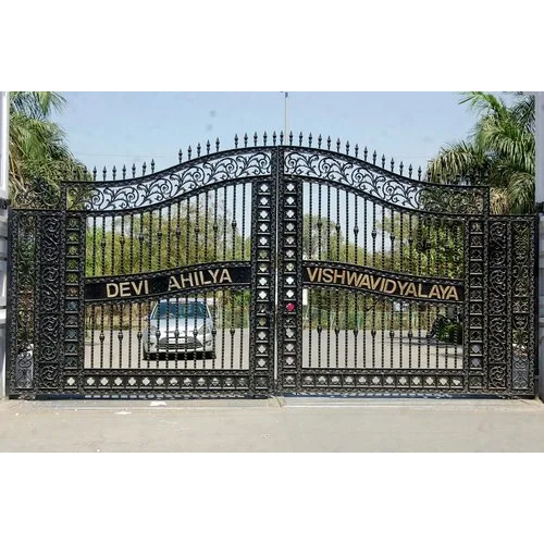 15 Feet Decorative Cast Iron Gates - Color: Black