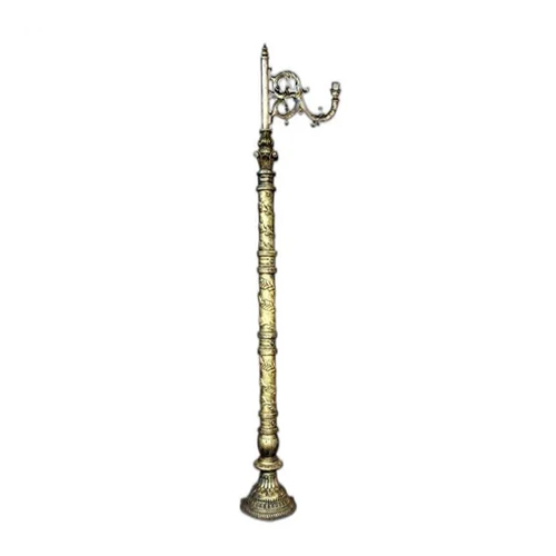 10 Feet Decorative Cast Iron Lamp - Color: Golden