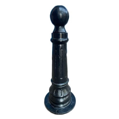 4 Feet Ornamental Cast Iron Poles - Color: Black