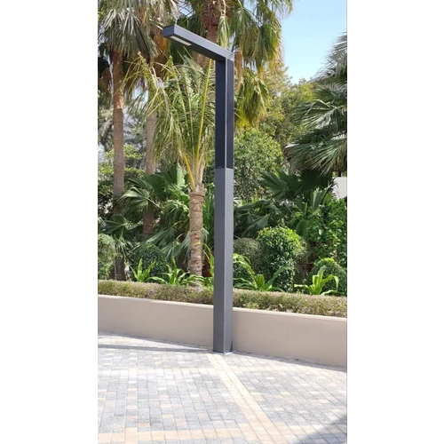 11M Mild Steel Lamp Pole - Color: Black