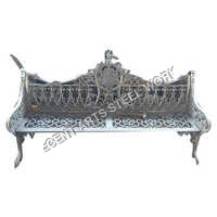 Cast Iron Three Seater Chair - Color: Silver