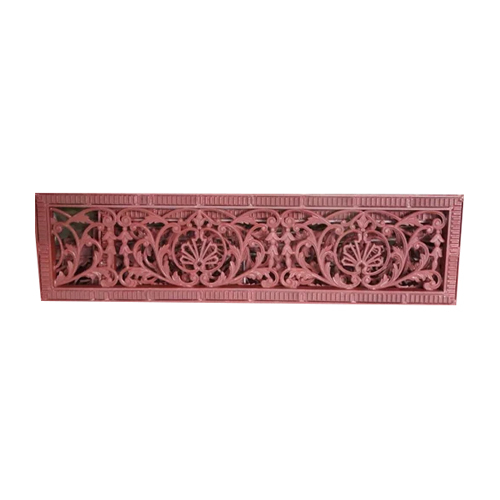 Cast Iron Antique Grill - Color: Red