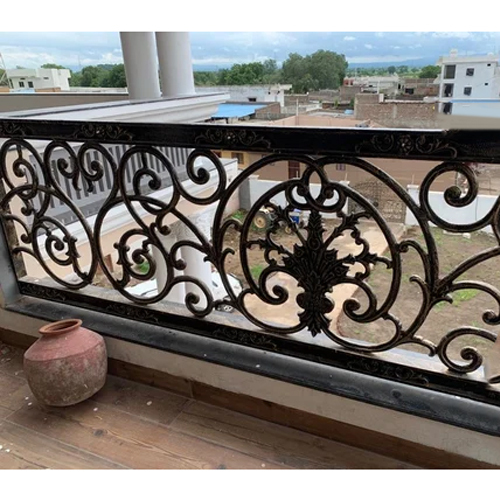 Ornamental Cast Iron Grill - Color: Black