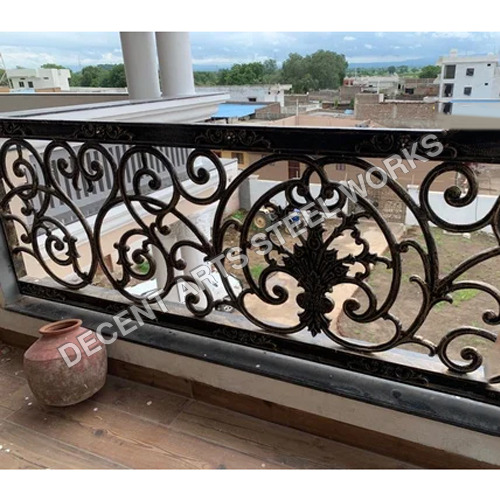 Ornamental Cast Iron Grill - Color: Black