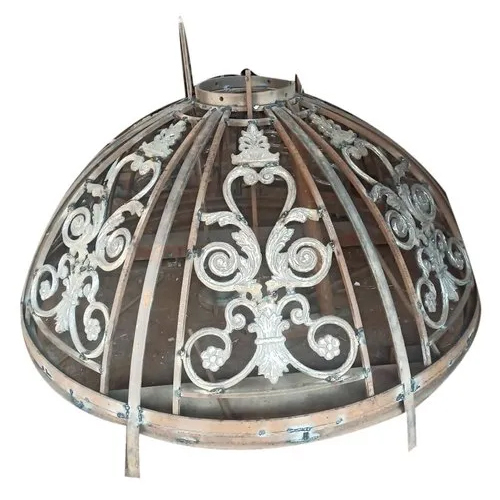 80Mm Iron Skylight Dome - Color: White