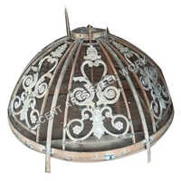 80mm Iron Skylight Dome - Color: White