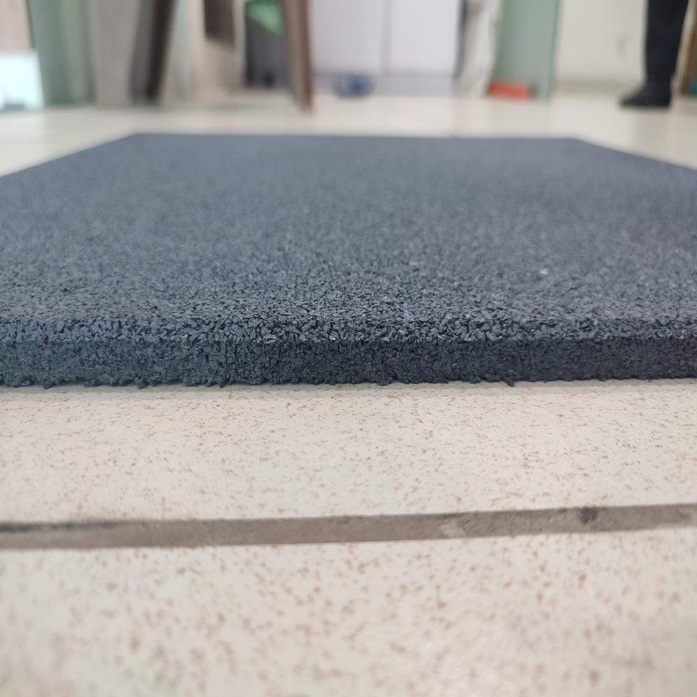 Rubber Tiles - 500x500mm, Dark Grey, 10-25mm Thickness | Recycled Rubber, Durable, Slip Resistant, Water Resistant, Easy To Install, Eco-friendly