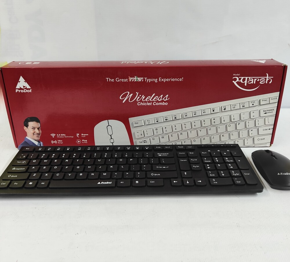 Prodot Sparsh Palm Wireless Keyboard And Mouse - Pack Of 2