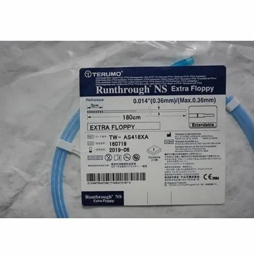 Terumo Straight-Single Runthrough Ns Extra Floppy Guide Wire - Application: Medical